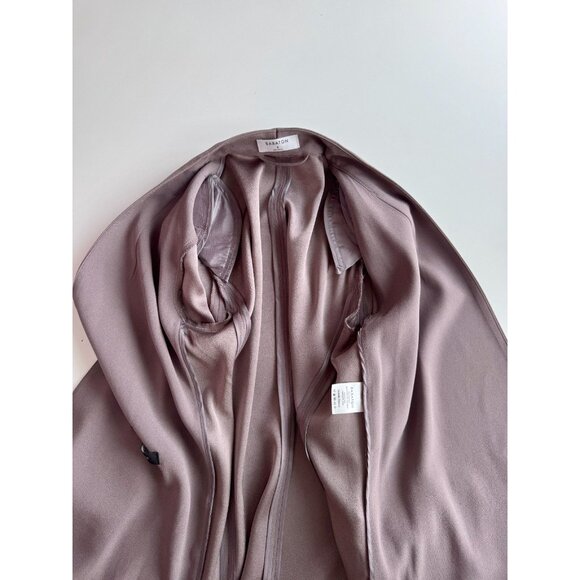 Aritzia BABATON Power Hip Taupe Grey Crepe Open Blazer Jacket, Size 2 - Picture 9 of 16